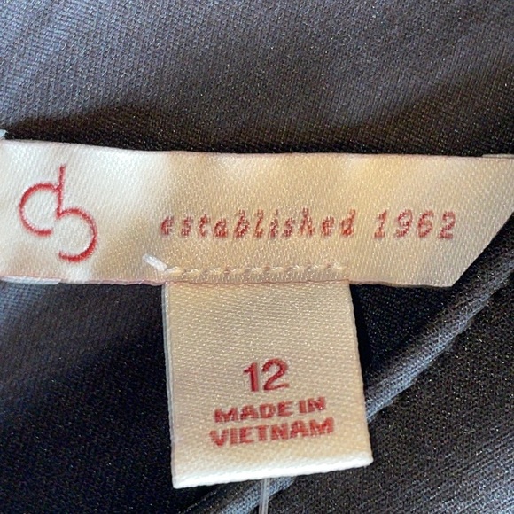 NWT Dress Barn Midi Dress. Black and Cream.  Sleeveless. Back Zipper. Lined.  12 - Picture 7 of 15